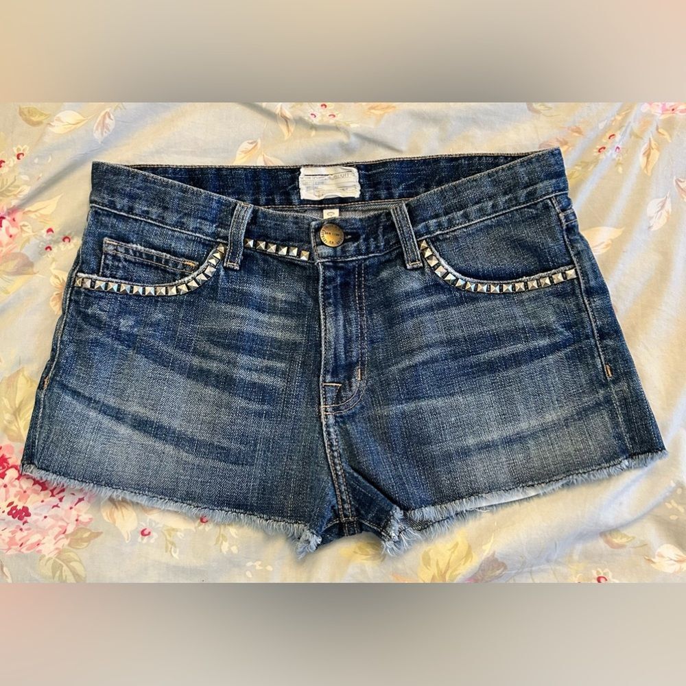 Current Elliott Boyfriend Short in Studded Brass Size 25
